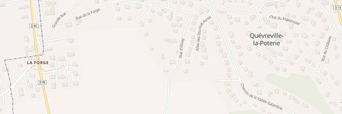 Plan du 2Q Rue d’Alizay à Quévreville-la-Poterie