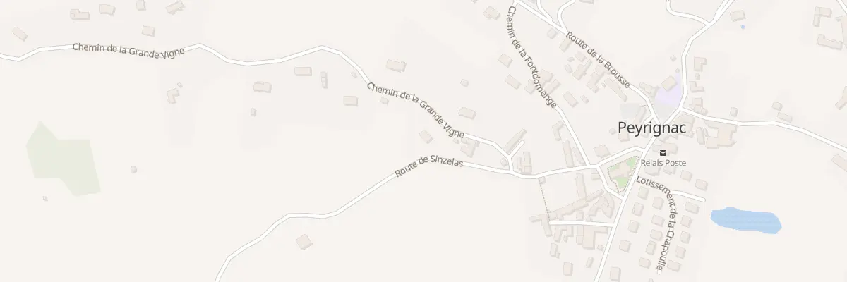 Plan du 6 Rte de la Sinzelas à Peyrignac