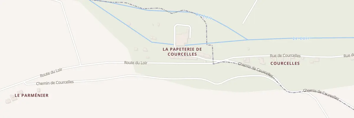 Plan du 14 Rte du Loir à Lignières