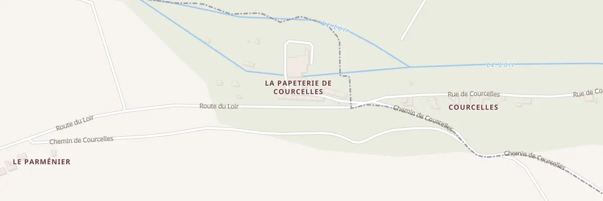 Plan du 22 Rte du Loir à Lignières