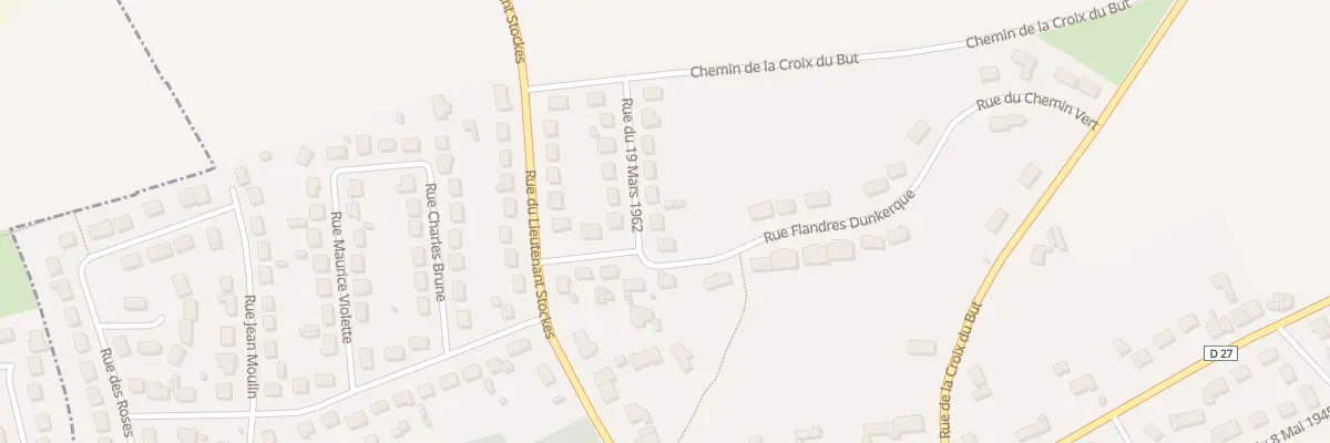 Plan du 2 Rue du Dix Neuf Mars 1962 à Yèvres