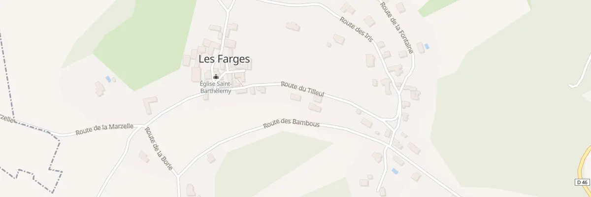 Plan du 601 Rte du Tilleul aux Farges