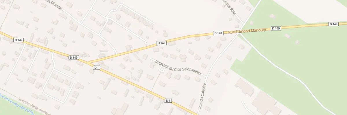 Plan du 108 Imp du Clos Aubin à Saint-Aubin-le-Cauf