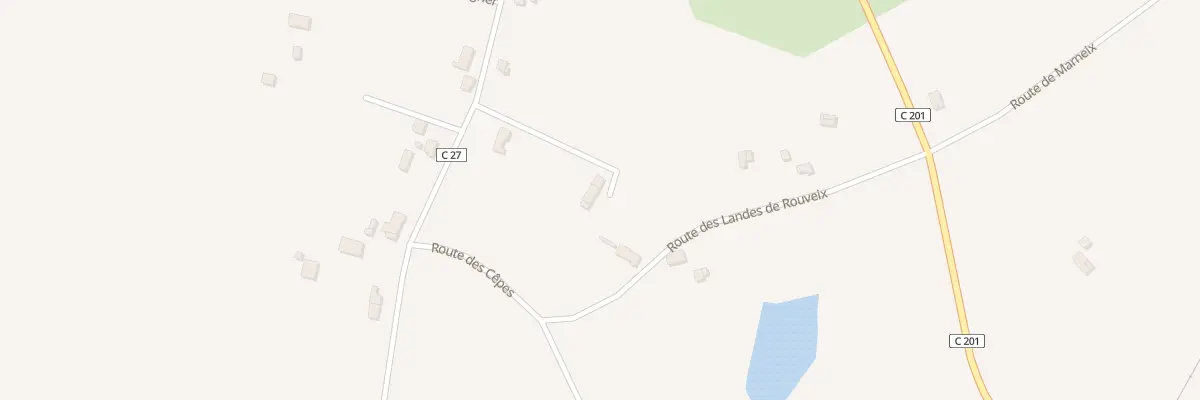 Plan du 222 Rte des Landes de Rouveix à La Meyze