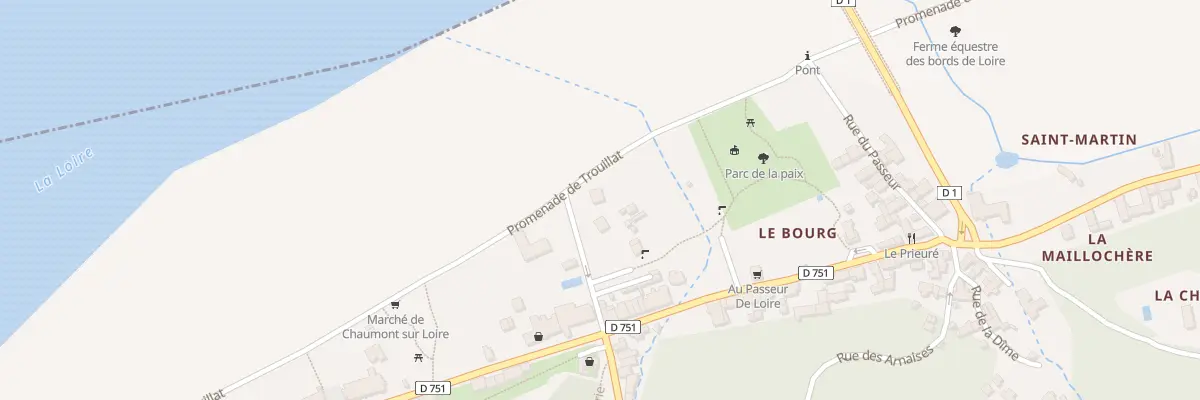 Plan du 1 Rue de la Plage à Chaumont-sur-Loire