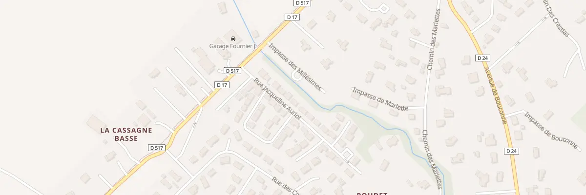 Plan du 7 Rue Jacqueline Auriol à Lévignac