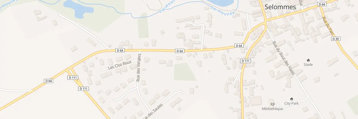 Plan du 14 Rue de Bel Air à Selommes