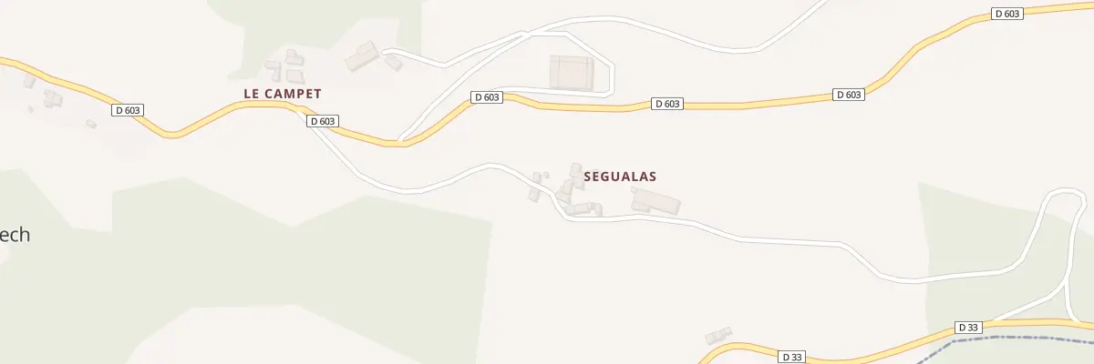 Plan du 58 Segualas Hameau à Encourtiech