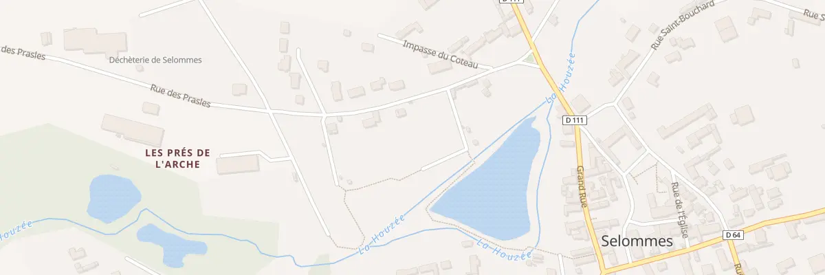 Plan du 6 Rue des Prasles à Selommes