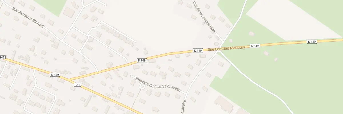 Plan du 306 Rue Edmond Manoury à Saint-Aubin-le-Cauf