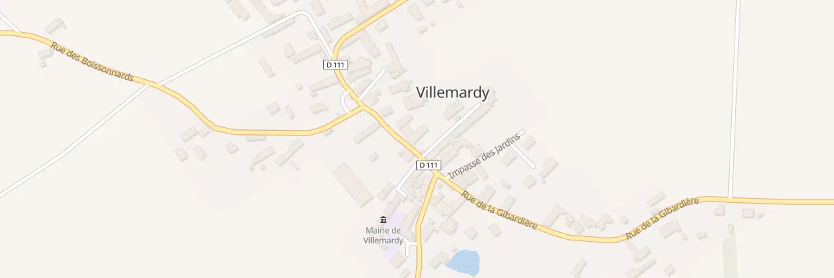 Plan du 5 Rue de l’Abbaye à Villemardy