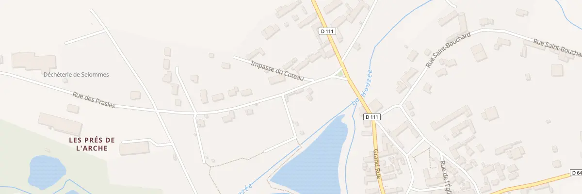 Plan du 4 Rue des Prasles à Selommes