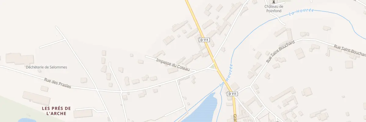 Plan du 3 Imp du Coteau à Selommes