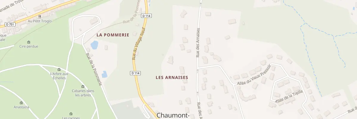 Plan du 14 Rue des Arnaises à Chaumont-sur-Loire