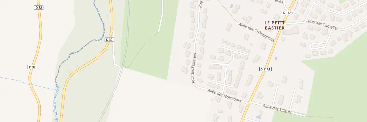 Plan du 3 Rue des Platanes à Bosmie-l’Aiguille
