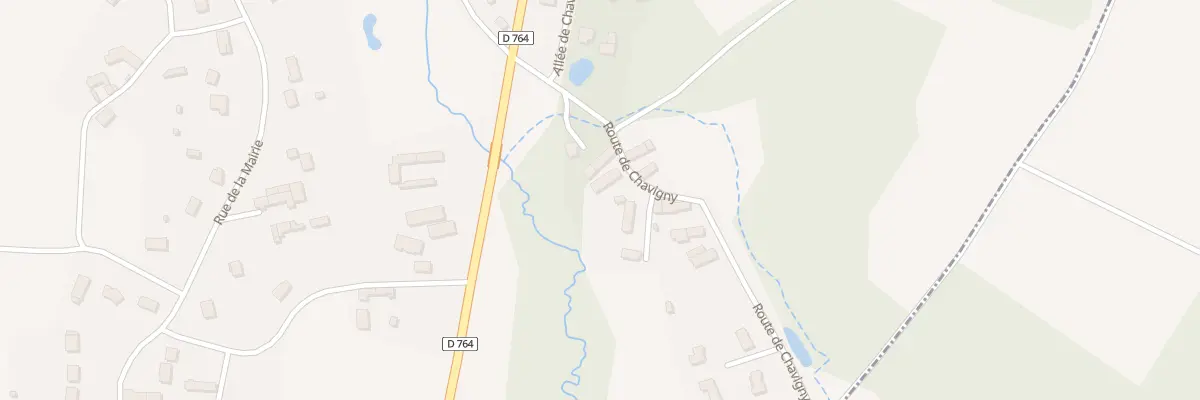 Plan du 6 Rte de Chavigny à Faverolles-sur-Cher
