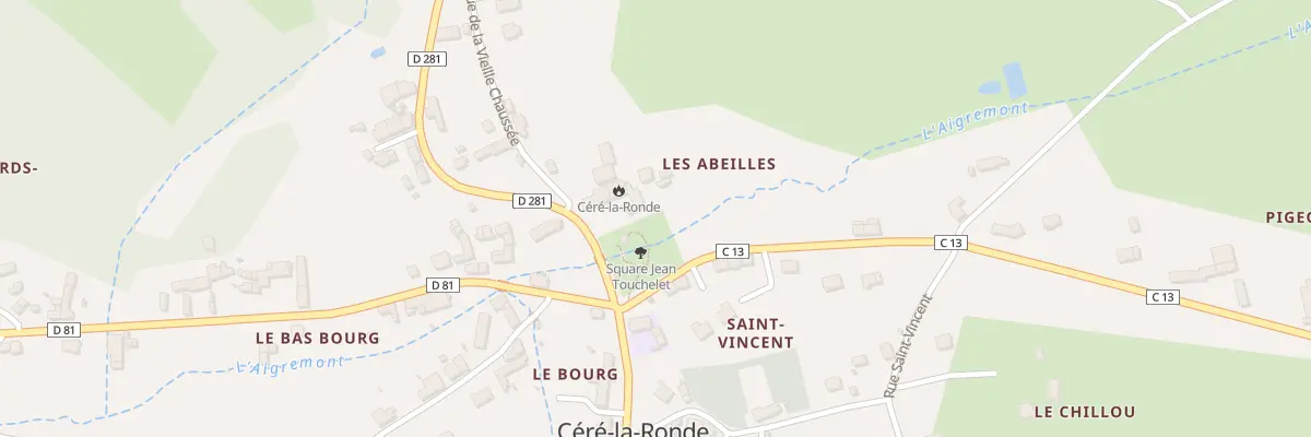 Plan du 2 Rue de la Ronde à Céré-la-Ronde