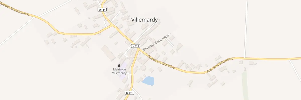 Plan du 1 Imp des Jardins à Villemardy