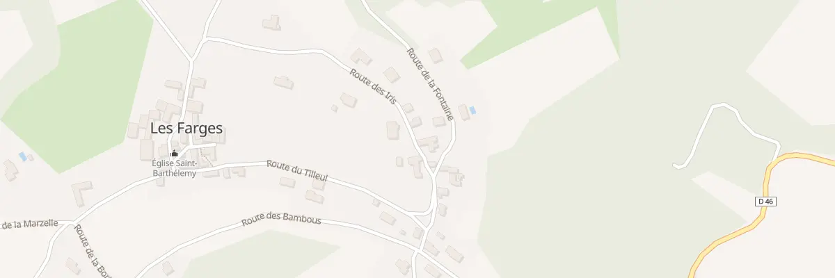 Plan du Bourg aux Farges