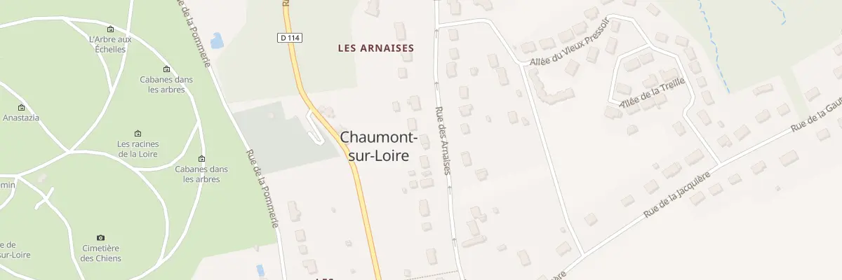 Plan du 20 Rue des Arnaises à Chaumont-sur-Loire