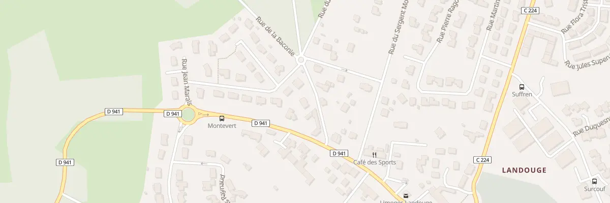 Plan du 7 Rue du Cavou à Limoges
