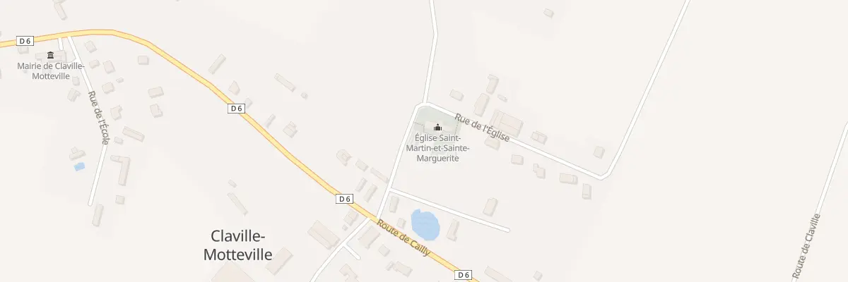 Plan du 90 Rue de l’Eglise à Claville-Motteville