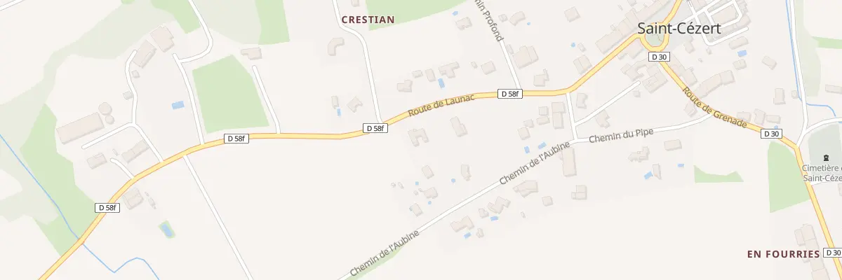 Plan du 287 Rte de Launac à Saint-Cézert