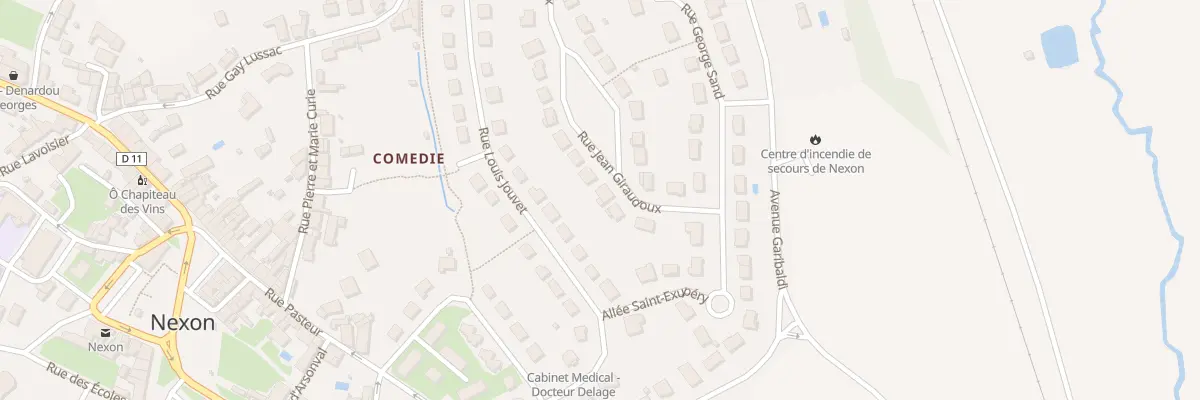Plan du 22 Rue Jean Giraudoux à Nexon