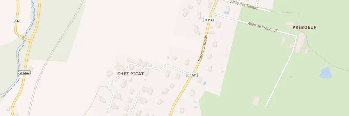 Plan du 4 Rue de Chez Picat à Bosmie-l’Aiguille
