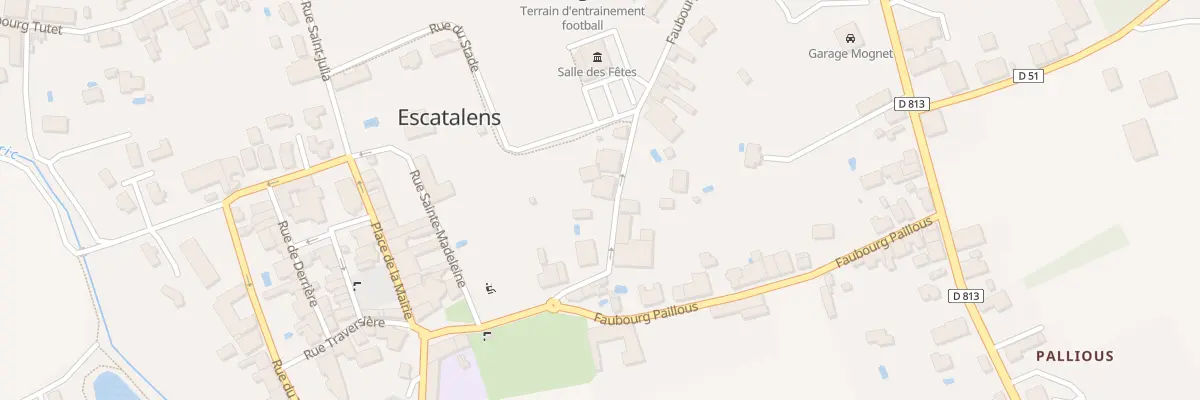 Plan du 7 Rue du Fg St Joseph à Escatalens