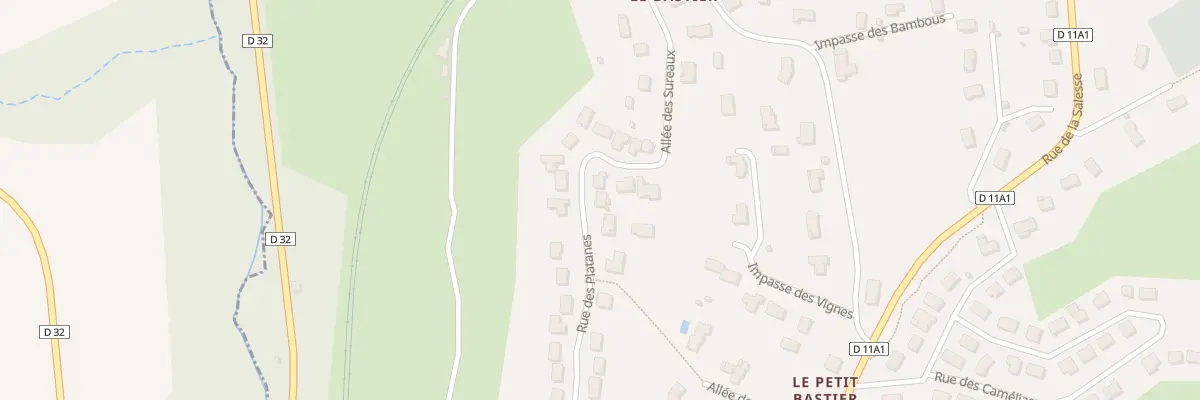 Plan du 28 Rue des Platanes à Bosmie-l’Aiguille