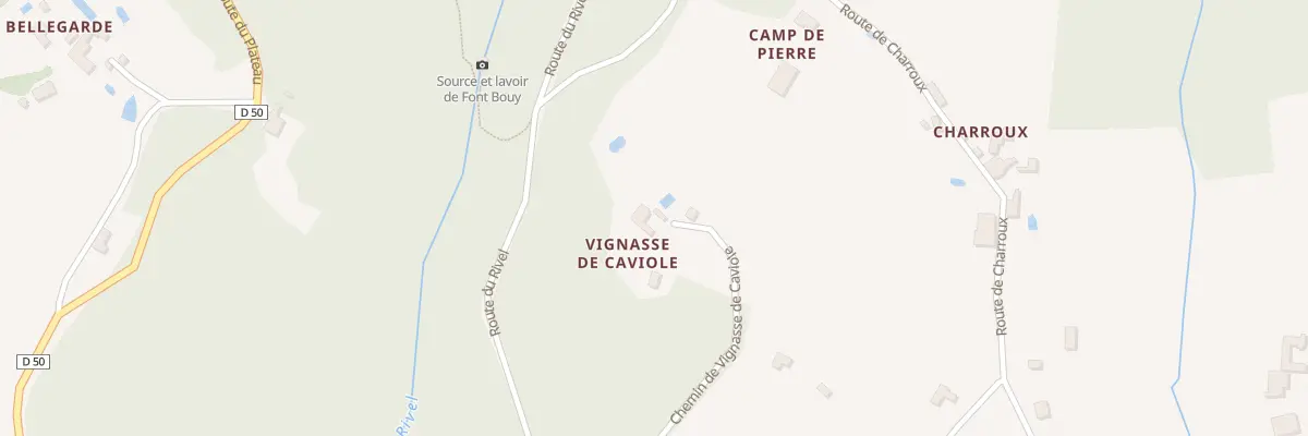 Plan du 314 Che de Vignasse de Caviole à Bélaye