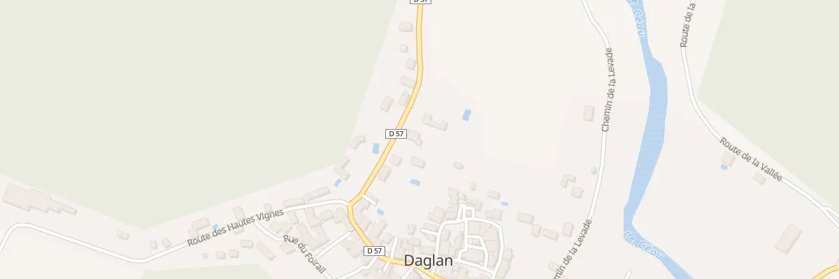 Plan du 106 Rte de la Rivière à Daglan