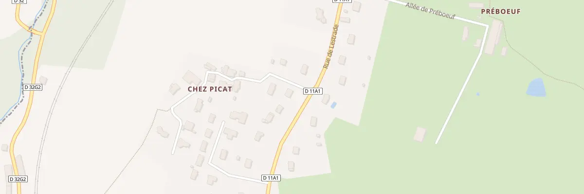 Plan du 1 Rue de Chez Picat à Bosmie-l’Aiguille