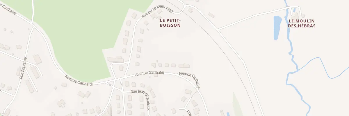 Plan du 9 Av Garibaldi à Nexon