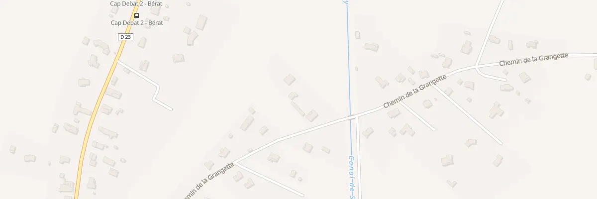 Plan du 576 Che de la Grangette à Bérat