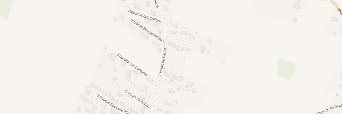 Plan du 609 Che de Bartas à Saint-Lys
