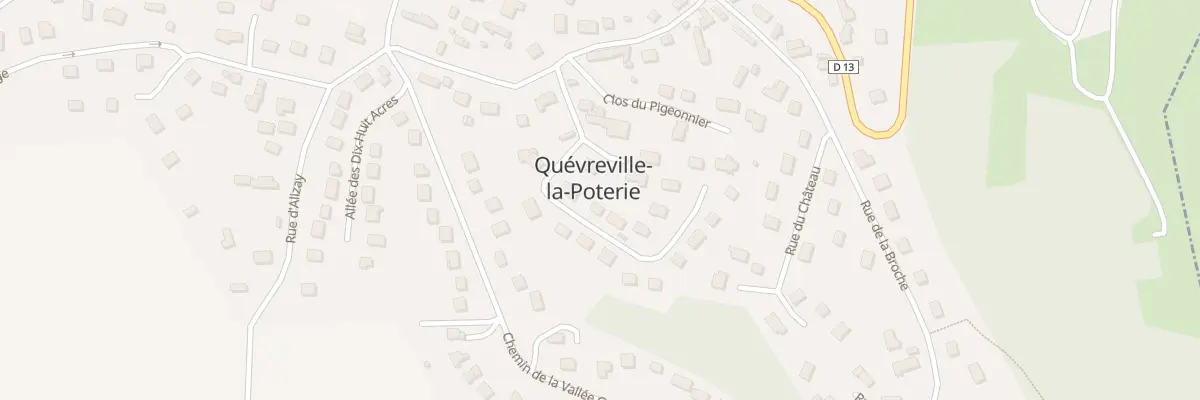 Plan du 13 Rue du Grand Jardin à Quévreville-la-Poterie