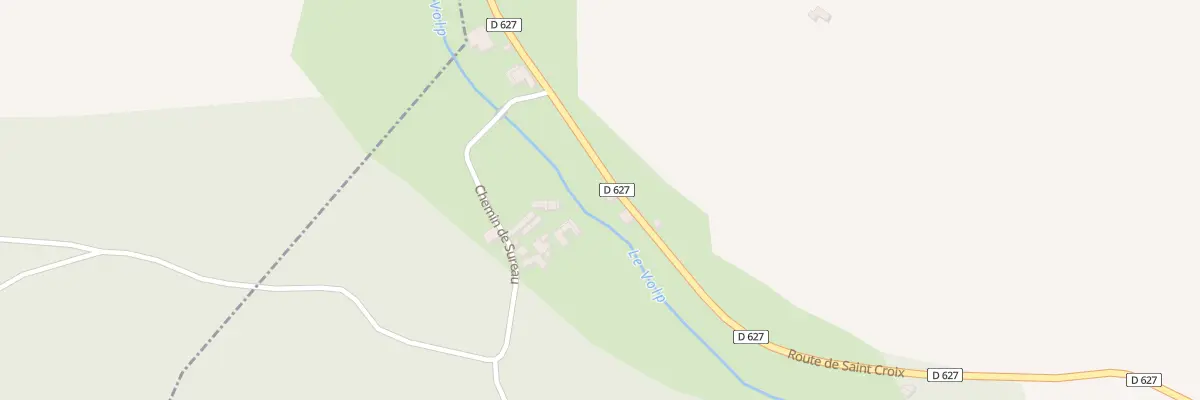 Plan du 296 Rte de Saint Croix à Mérigon