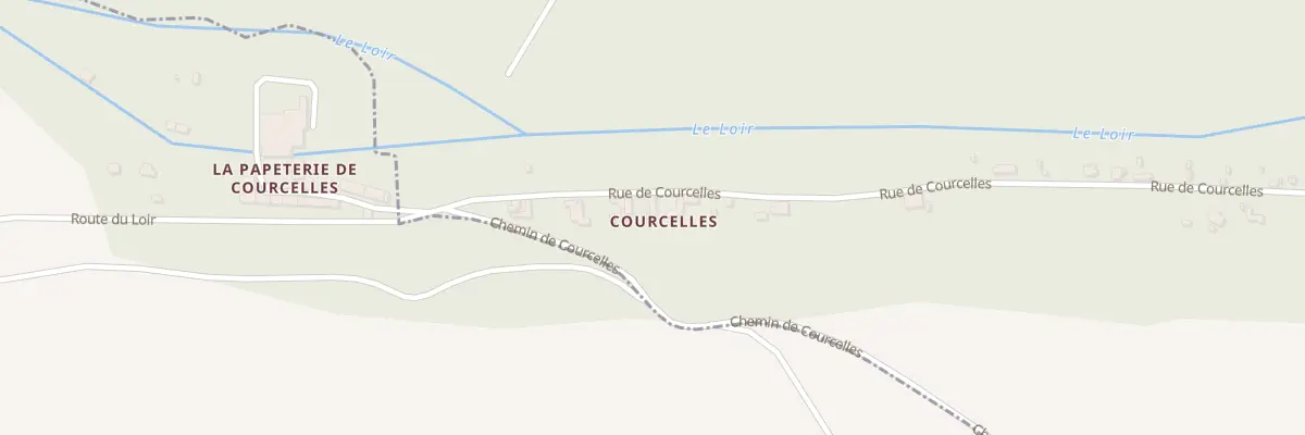 Plan du 35 Rte de Courcelles à Fréteval