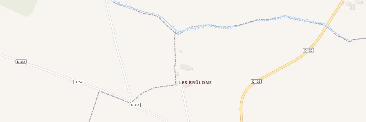 Plan du 1 Les Brulons à Illiers-Combray