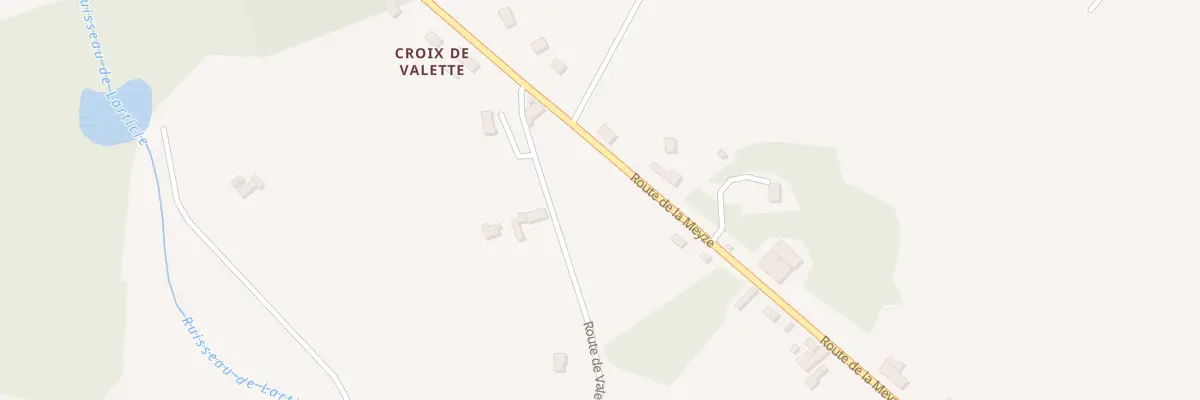 Plan du 104 Rte de La Meyze à Nexon