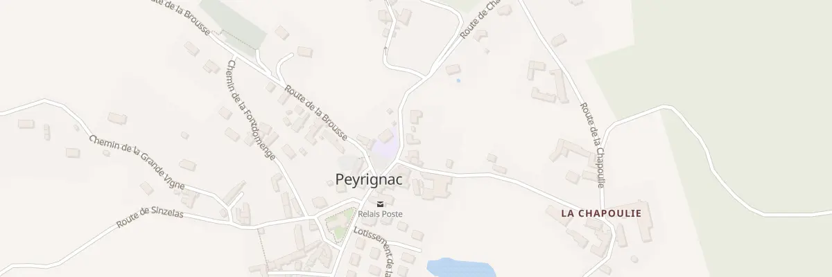 Plan du 4 Rte de Châtres à Peyrignac