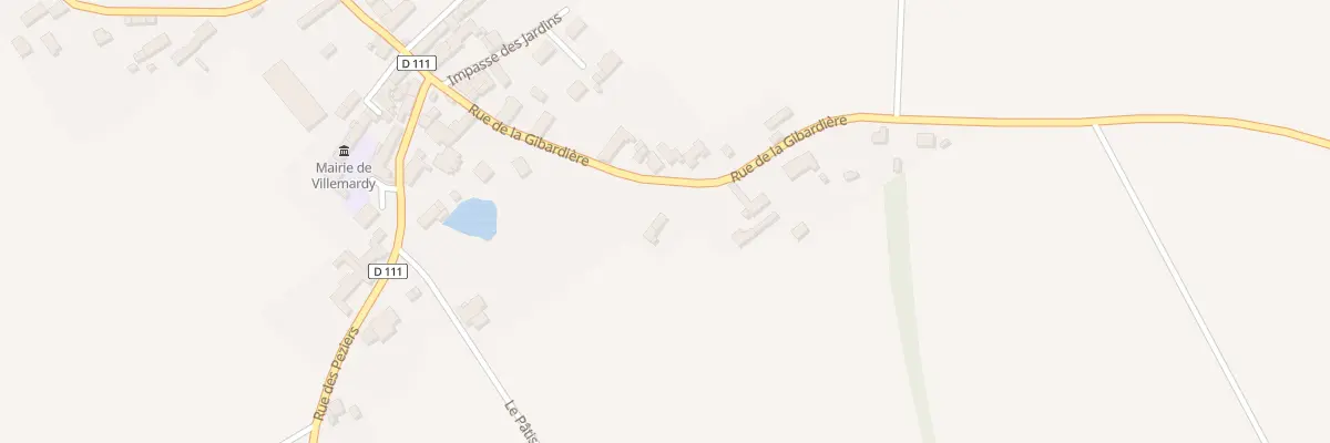Plan du 9 Rue de la Gibardière à Villemardy