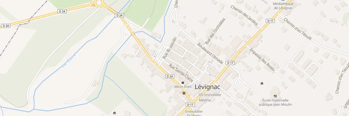 Plan du 124 Le Village à Lévignac