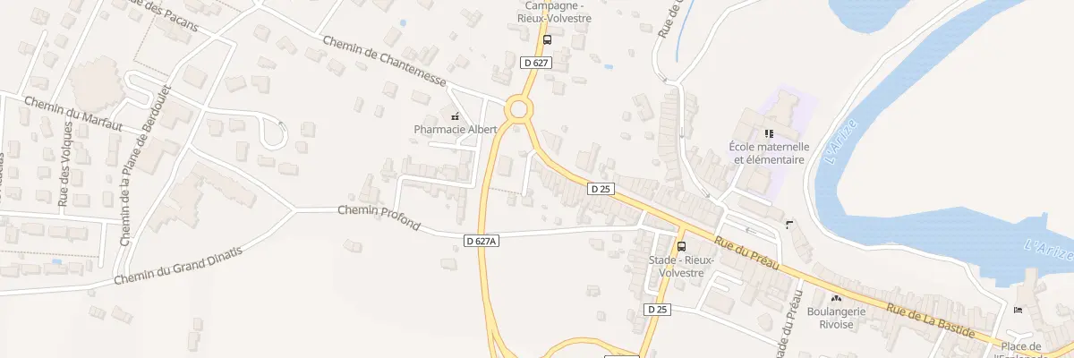 Plan du 33 Av de la Gare à Rieux-Volvestre