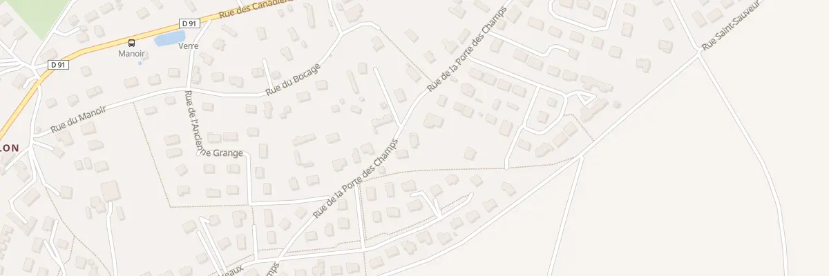 Plan du 851 Rue de la Porte des Champs à Boos