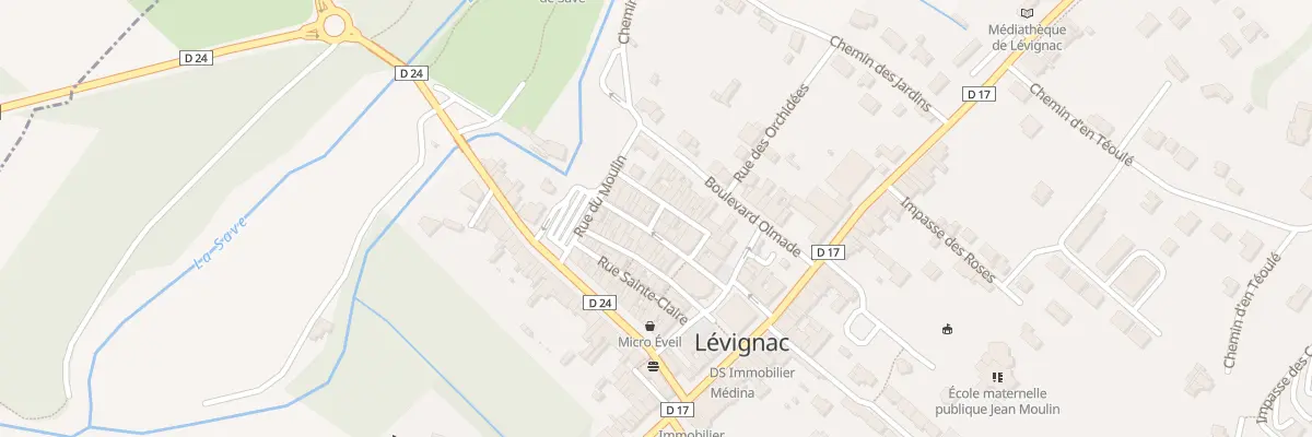 Plan du 14 Rue du Docteur Monnerville à Lévignac