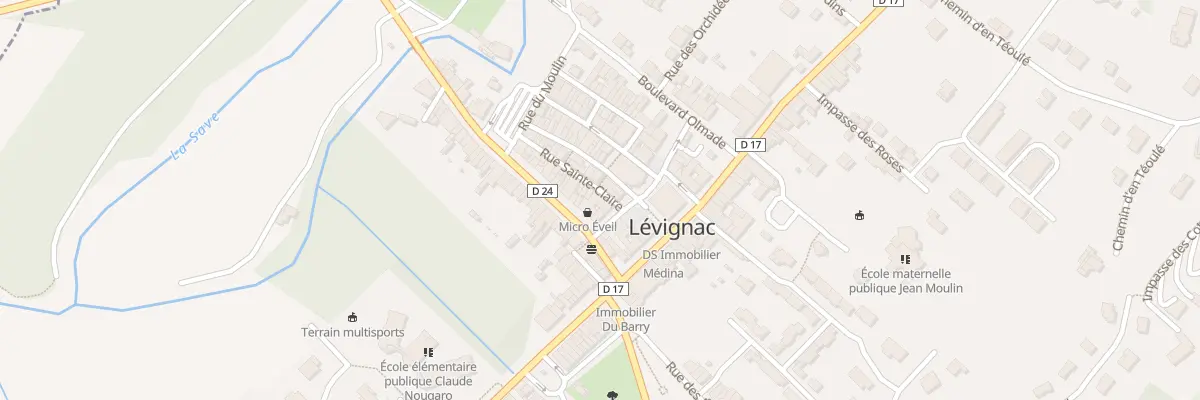 Plan du 7 Rue Sainte-claire à Lévignac