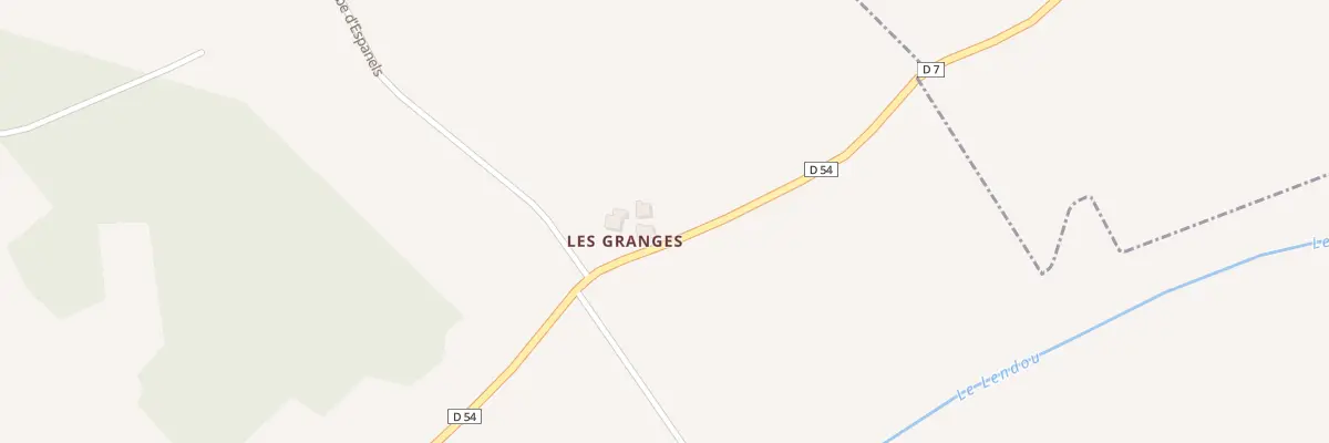 Plan du 5039 Les Granges à Tréjouls
